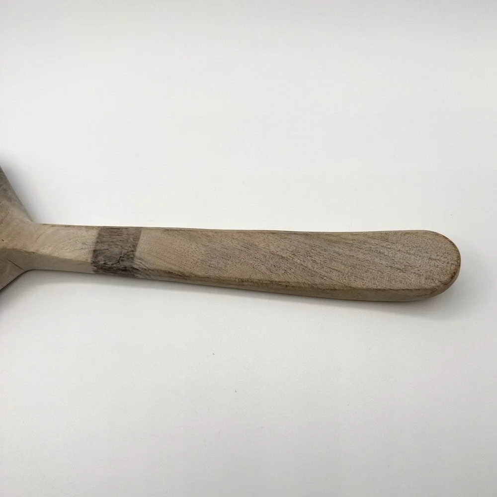 Vintage Hand Carved Wooden Scoop Ladle Rustic Farmhouse Primitive Grain Server